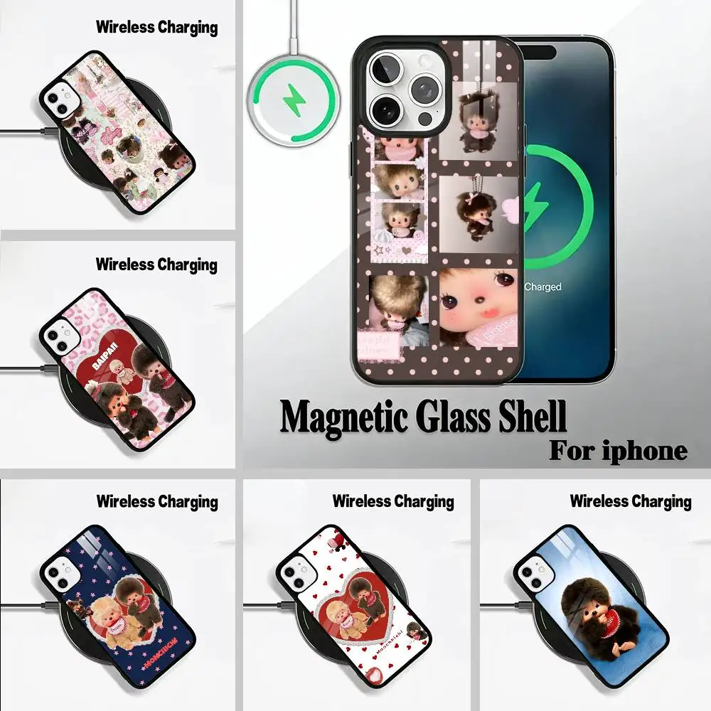 

Cute M-monch-hichis Wireless charging phone case compatible with iPhone 17/16/15/14/13/12/11