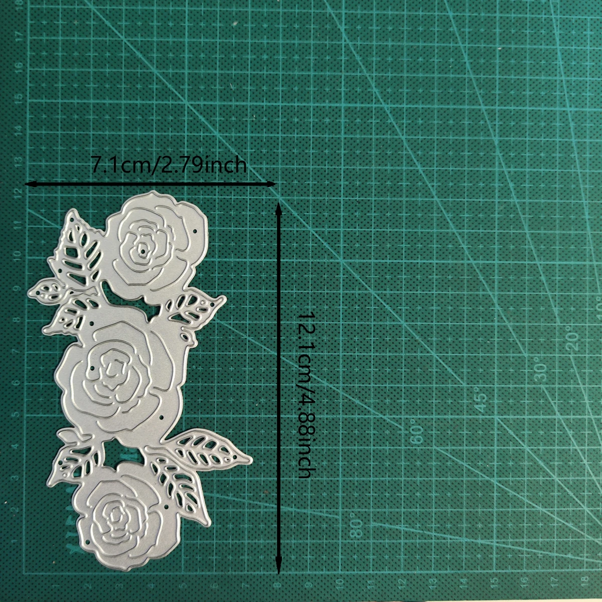 A Set of Rose Metal Cutting Molds Suitable for DIY Scrapbook Handmade Card Making Greeting Card Handicraft Decoration Templates view 5
