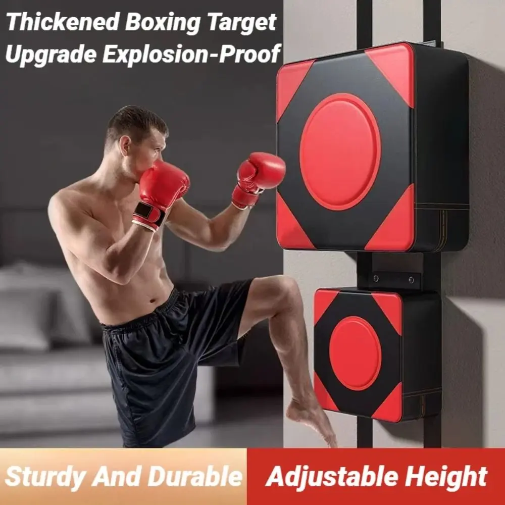 NEW Adjustable Wall Boxing Pad Leather Shockproof Boxing Target Drill Free Taekwondo Training Pad Combat Sports