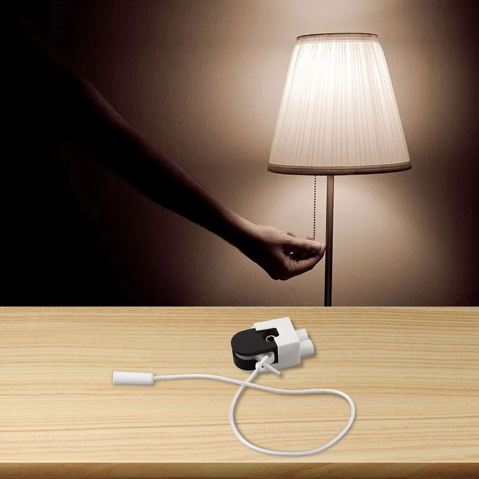Zugschnur Schalter Öffnen Single Pull Control Schalter Wand Led Lampe Licht Kabel Ein-aus Für Schlafzimmer Badezimmer Kabel Stecker elektrische