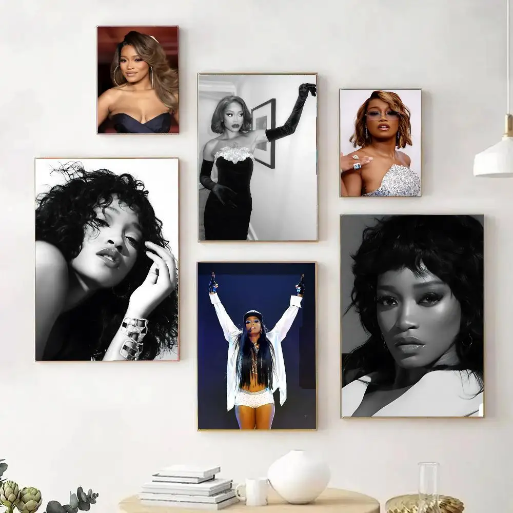 Famous Actress K-Keke P-Palmer Poster Wall Art Print Sticker for Bedroom Living Room Dorm Office Modern Home Decor