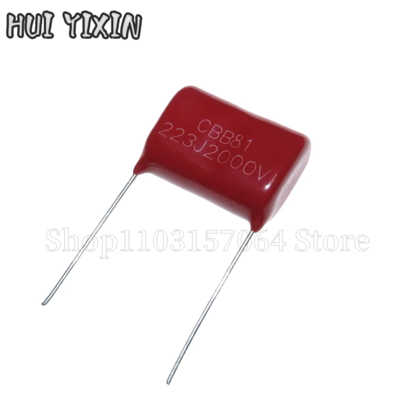 20PCS 223J2000V 0.022uF 2000V 2KV CBB 223 22NF 223J 2000V CBB81 Polypropylene Film Capacitor Pitch 20mm