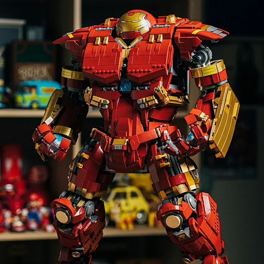 4049PCS Miniso Marvel hulkbuster Ironman Veronica Mecha Toys Avengers Robot Figures Model Building Brick Block Gift Boy