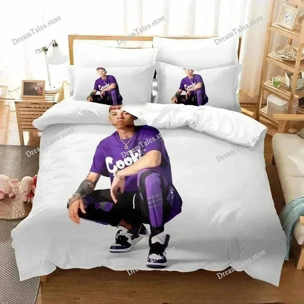 

New 3D Print Music B-Band Natanael Cano Bedding Set Double Twin King Duvet Cover Comforter Pillowcase Boys Girls Adults Bedroom7