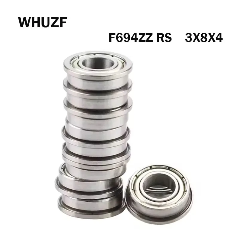 

10PCS Flange Bearing Deep Groove Ball Bearing F693ZZ 3x8x4mm ABEC-7 Mini Ball Bearing 베어링 подшипник rodamiento