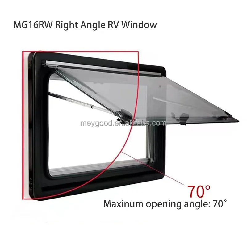 Premium Quality 900x550mm Double Pane Acrylic Glass Motorhome Caravan Camping Car Window