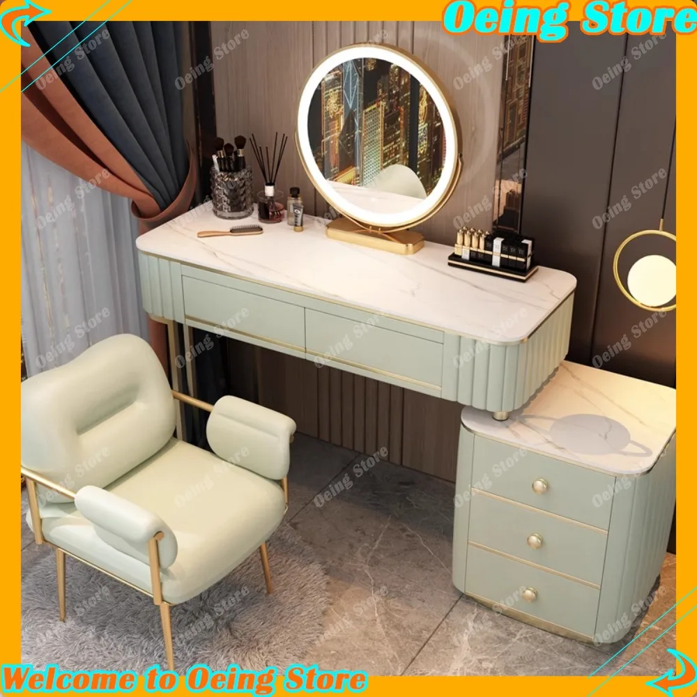 

Stool Luxury Dressing Table Organizer Mirror Storage Drawer Dressing Table Bedroom Jewelry Comoda Pra Quarto Home Decoraction