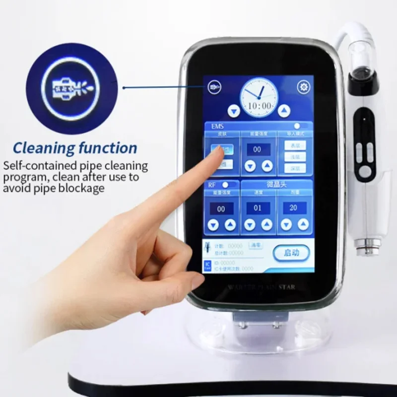 EMS Face Mesotherapys Machines No Needle Injection RF Radio Frequency No-Pain Anti Aging Photon Skin Care Beauty Instrument