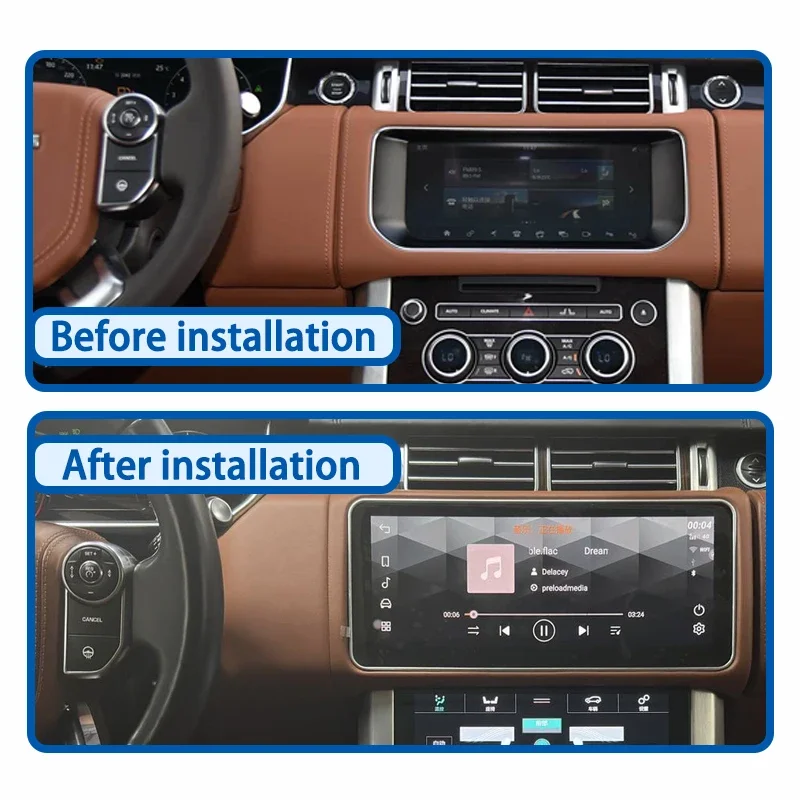 Universal 12.3-Inch GPS Navigation Unit Android Auto Touchscreen Display Dashboard Built-In MP3 TV-Aftermarket for Cars