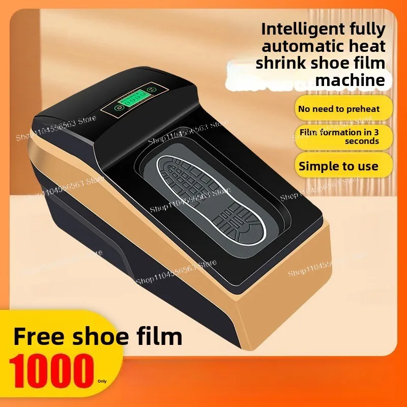 Automatic Smart Shoe Cover Machine - Electric Heat Shrink Film Dispenser for Home & Commercial Use
