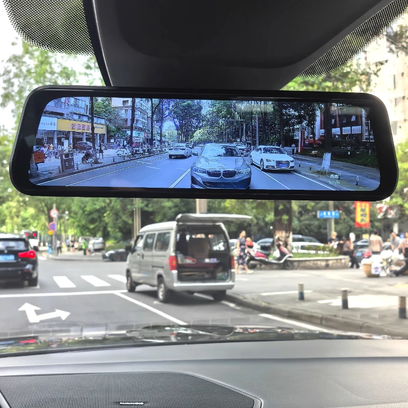 

Newly upgraded high definition night vision streaming rearview mirror driving recorder for special car