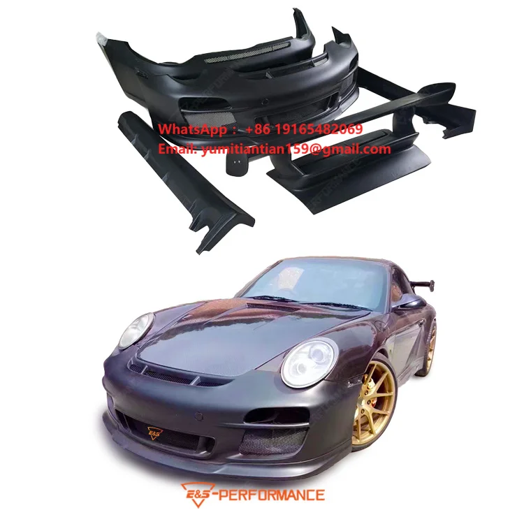 Cars Accessories for Porsche 911 997 Upgrade to GT3 Style Front Bumper Body Parts