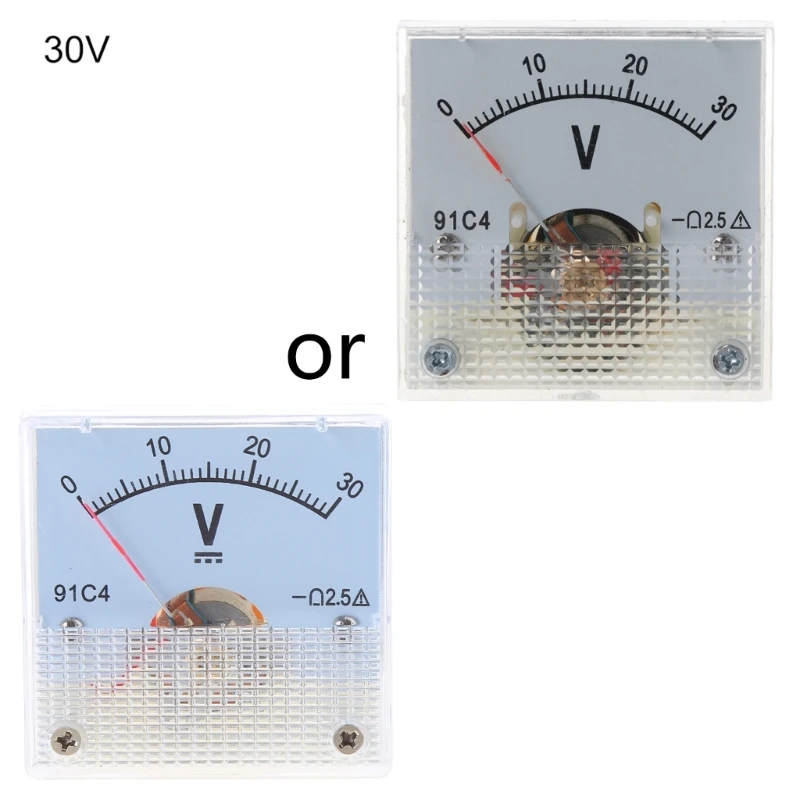 for DC Analog Panel Gauge Meter 91C1 2.5% Error Margin 10 Styles Drop Shipping