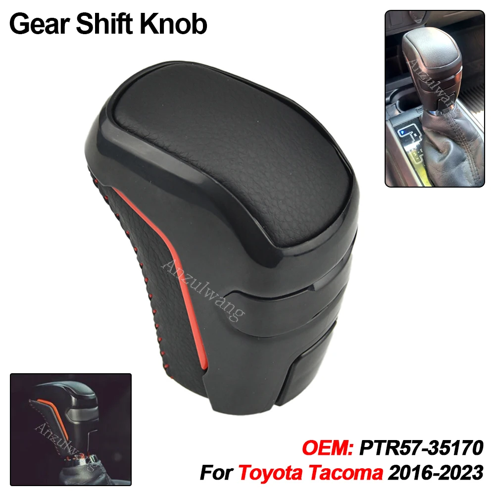 Red Automatic Car Gear Shift Knob 6 Speed Automatic Transmission for Toyota Tacoma TRD PRO 2016-2023 3rd Gen Parts PTR57-35170