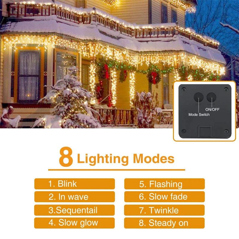 Extra-Lange Solar Fee Licht Outdoor 300 Led 8 Beleuchtung Modi Kupfer Draht Lichter Dekoration für Terrasse Garten Baum party Hochzeit