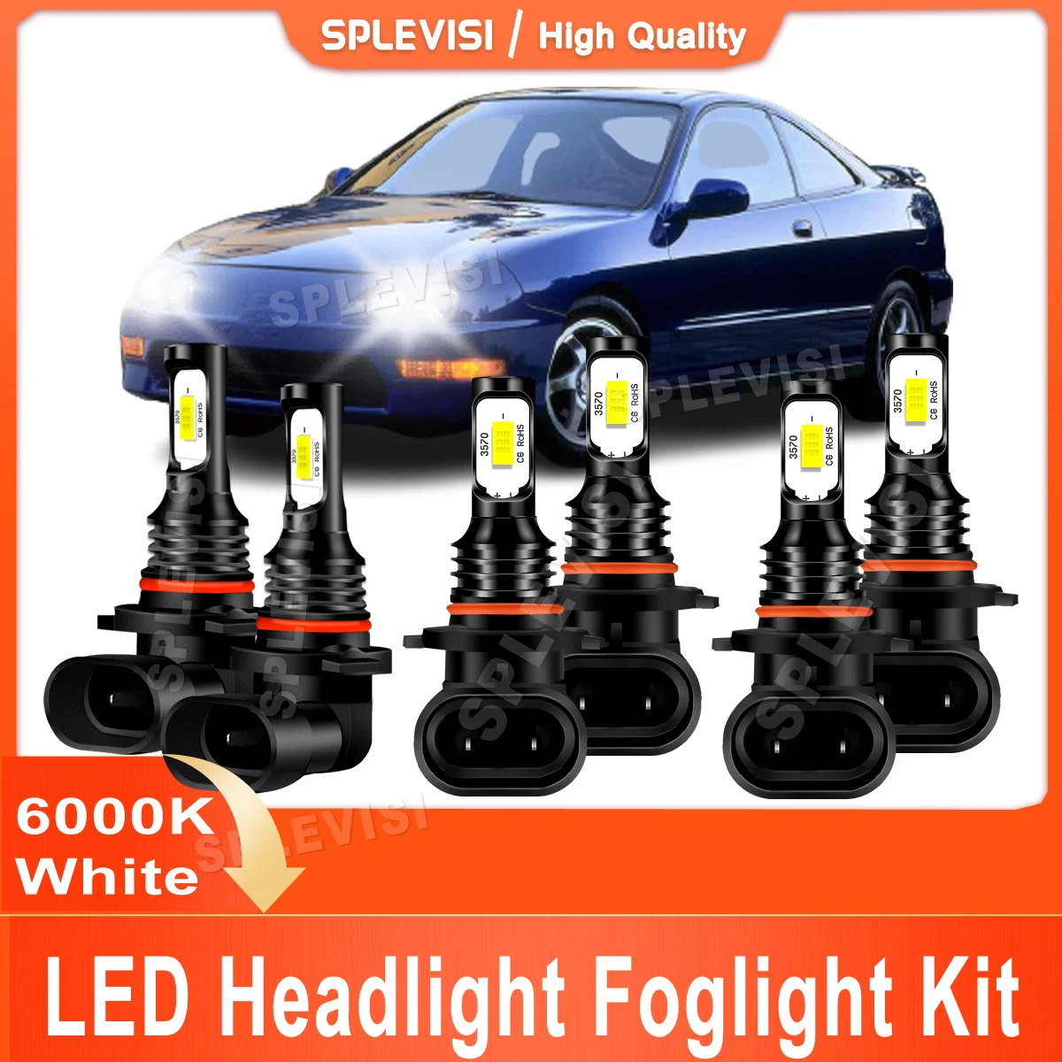 

Led Headlight Kit 9005 High Beam 9006 Low Beam 9006 Foglight Replace For Acura Integra 1994 1995 1996 1997 Plug And Play 12V 24V