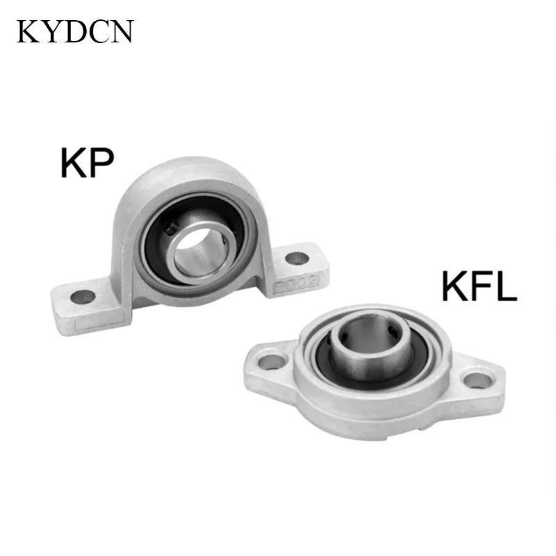 KP KFL Series Zinc Alloy Pillow Block Bearing KP08 KP000 KP001 KFL08 KFL000 KFL001 Mounted Shaft Support Housing for 3D Printer