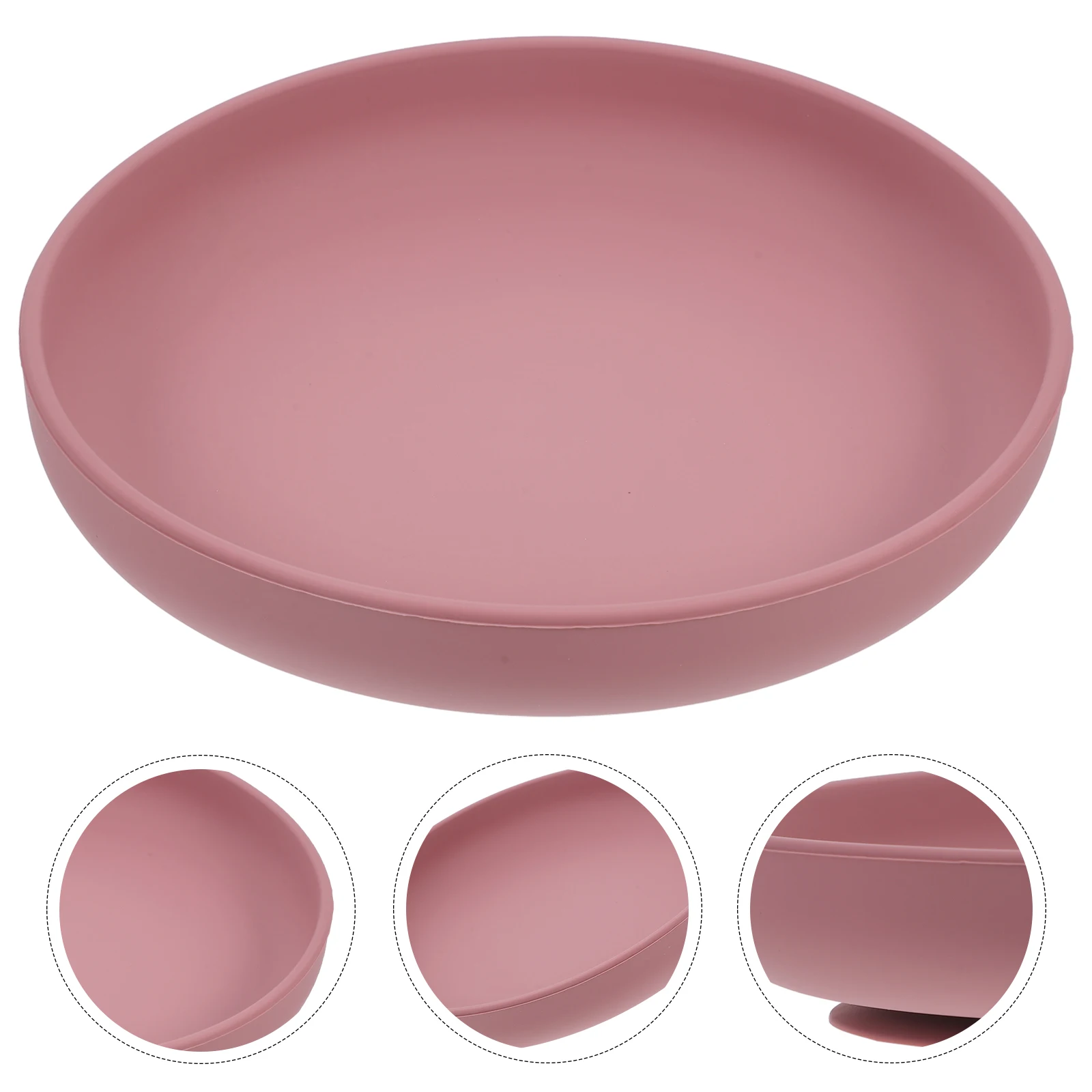 

Spill-Proof Dinner Plate Set For Elderly Disabled Handicapped Adults Kids Silicone Suction Bowl Dish Self-Feeding