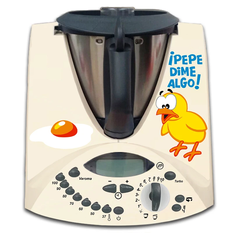 Apcym Vinilo Adhesivo para Thermomix TM31 Protege tu máquina de cocinar del polvo, sol, luz, humedad, grasa, manchas Toque decorativo Renueva tu TM31 pollo maquina amarillenta
