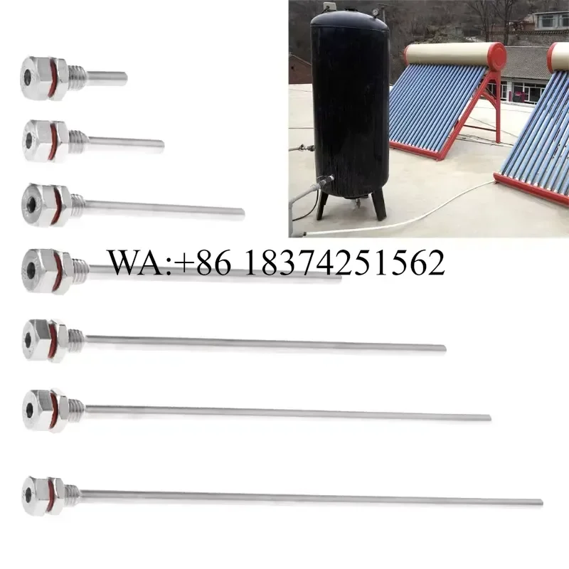 Wmwmnu Stainless Steel Thermowell M10X1.5 Thread for Temperature Sensor 35 50 100 150 200 250 300mm Professional New