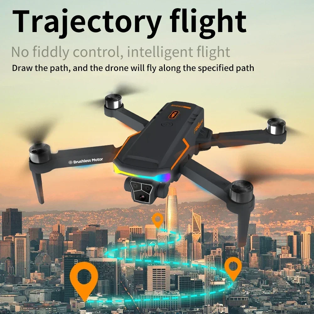 FPV Drone 8K Dual-Camera 3-axis Gimbal Professional Aircraft WIFI Obstacle Avoidance RC Airplane Kids Toys