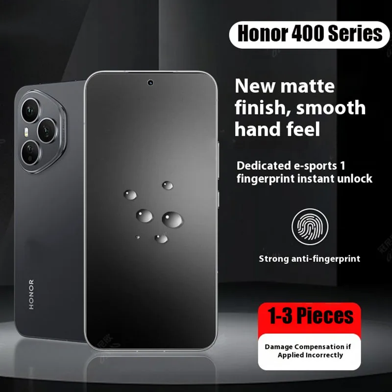 1-3PCS Matte Curved Soft Hydrogel Film for Honor 400 Pro Full Cover Clear TPU Screen Protector Not Glass Honor400 Honor 400 Lite