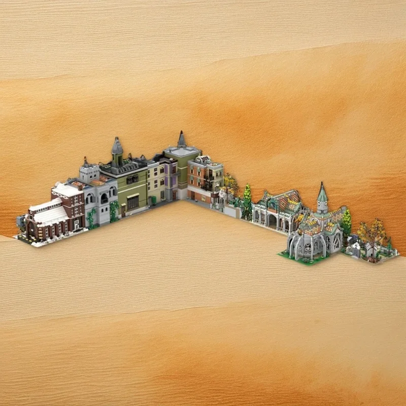 26386pcs MOC Modular Buildings 8in1 Modular Alternative Builds Model Building Blocks Toy Christmas Gift Architecture 3D Art