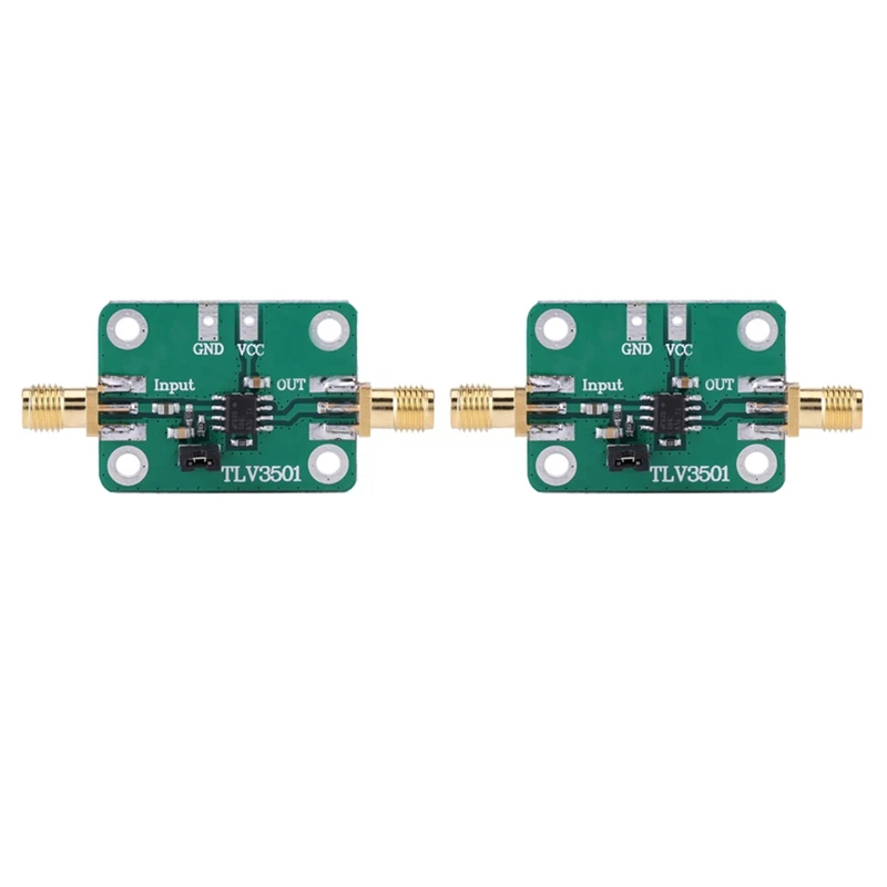 

2X TLV3501 Single High Speed Comparator Frequency Meter Front Shaping Module DC 2.7-5V Frequency Counter SMA