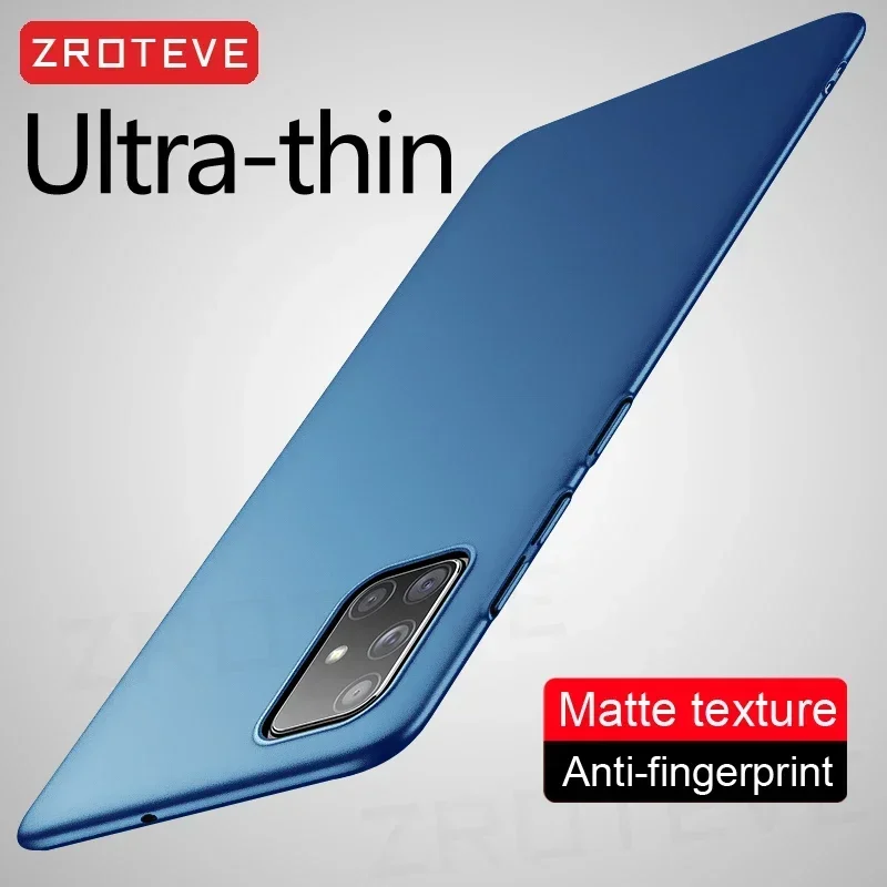 A71 Case Zroteve Slim Frosted Hard PC Cover For Samsung Galaxy A51 A71 A31 A41 A21S M51 M21 M31 A50 A50S A70 A70S Phone Cases