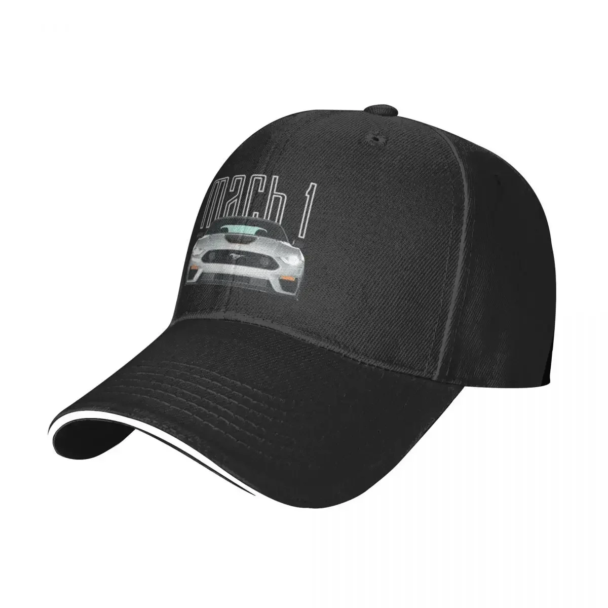 MACH 1 Mustang GT 5.0L V8 Performance Car Fighter Jet Gray STANCECap Baseball Cap Icon black Boy Women's