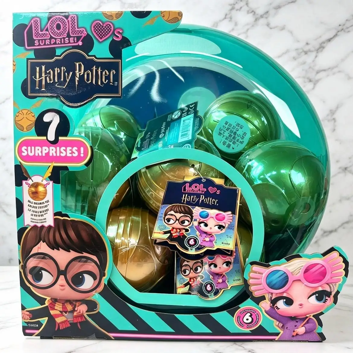 LOL Surprise Harry Potter Kollaborations-Blindbox MGA Überraschungs-Unboxing Mini-Sammelfigur Mystery Box Niedliche Puppe Kawaii Modell Geschenk