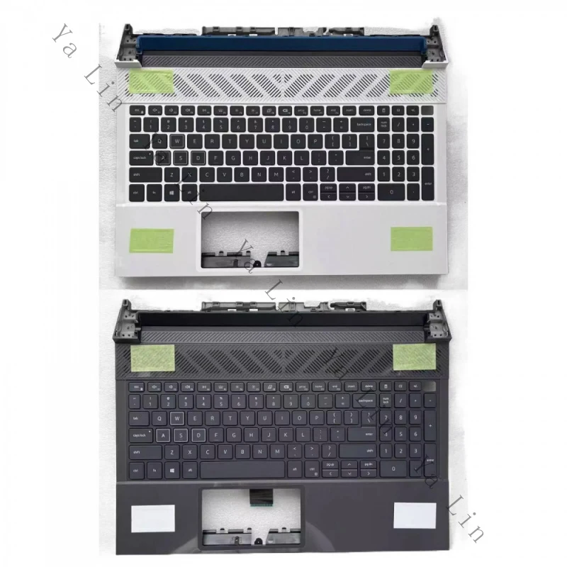 Carcasa Superior con Reposamanos SS+New 025CCM 095X4J, Teclado Retroiluminado RGB en Español para Dell G15 5530, Repuesto para Laptop Gamer