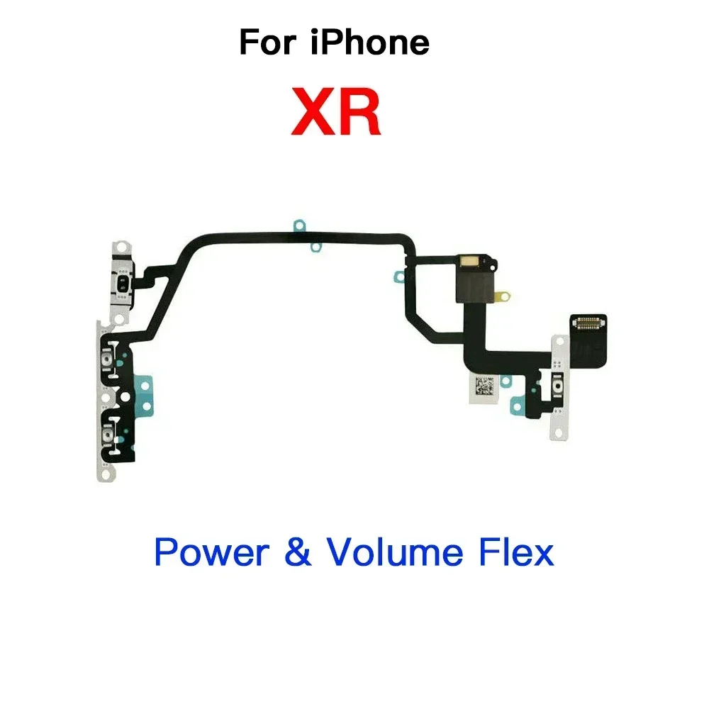 Inner Parts for IPhone XR Front Rear Camera Charging Port Power Volume Button Flex Cable with Taptic Engine Ear Loud Speaker