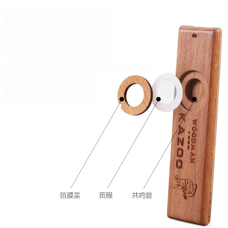 Flauta de Madera Kazoo, Instrumento Musical de Calidad Profesional, Flauta Zuka de Madera Sólida, Flauta de Grupo