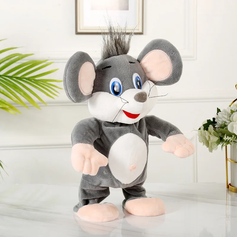 

Robot Mouse Toys Electronic Plush Animal Dancing Sing Song Interactive Mice Funny Music Electric Pet For Kids Birthday Gift