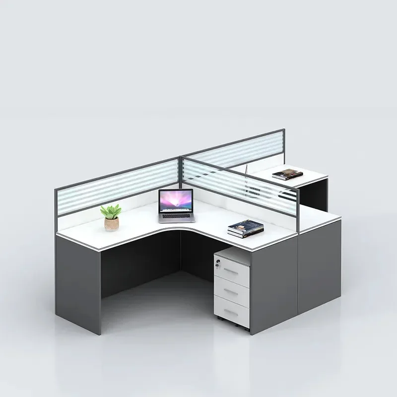 Commercial cubicle system Wooden office partition with workstation Computer desk furniture