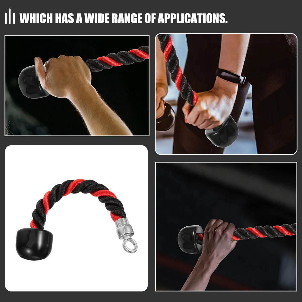 

2Pcs Tricep Training Rope Braided Nylon Cable Attachment for Push Downs Face Pulls Back Shoulders ABS Exercise Tool