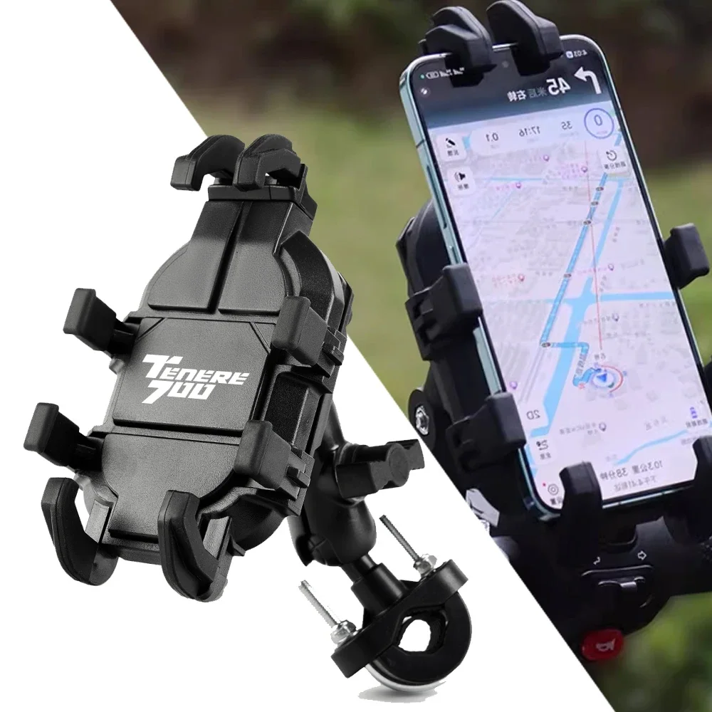 

Shockproof For YAMAHA TENERE 700 Tenere700 XTZ 700 T700 2008-2024 Accessories Motorcycle Handlebar Mobile Phone Holder Bracket