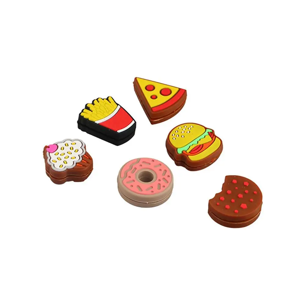 Silcone Tennis Racket Vibration Pizza Cookie Tennis Racquet Dampener Doughnut Hamburger Racquet Shock Absorber