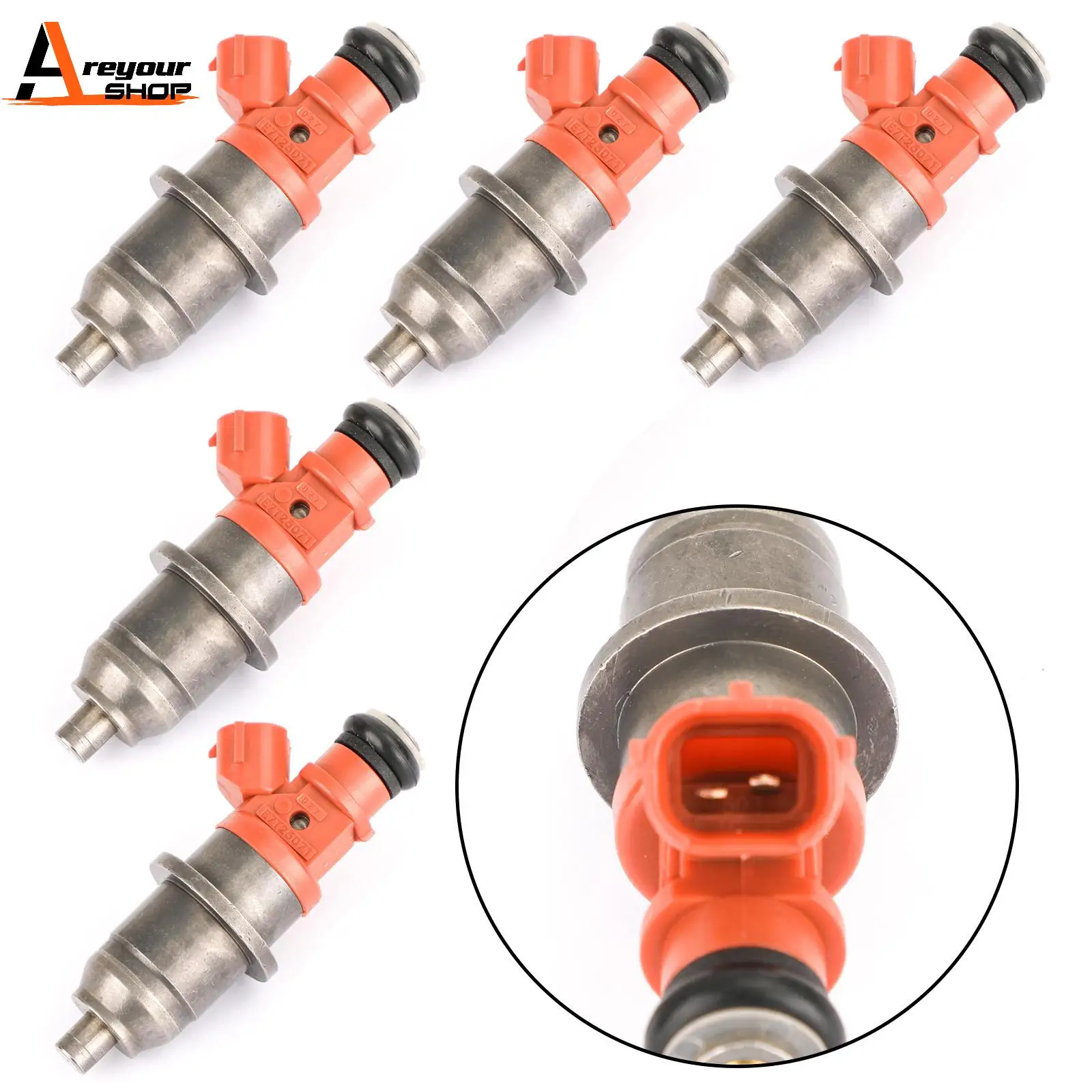 Areyourshop 6pcs Fuel Injector For  Yamaha Outboard HPDI 150-200 VZ175TLR Z150TLRB Z200TLR 68F137610000 E007T25071 Car Parts