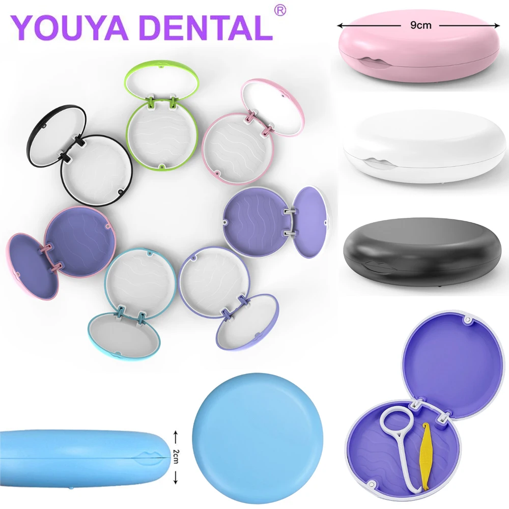 

1PC Denture Brace Storage Box Dental Retainer Orthodontic Mouth Guard Container Oral Hygiene Supplies Tray Dental Appliance Case