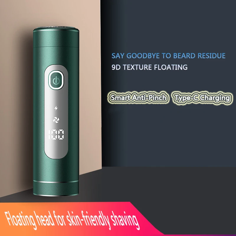 ماكينة حلاقة كهربائية للرجال MOTAWISH 9D ماكينة حلاقة صغيرة للسفر قابلة للشحن محمولة متعددة الوظائف للرجال