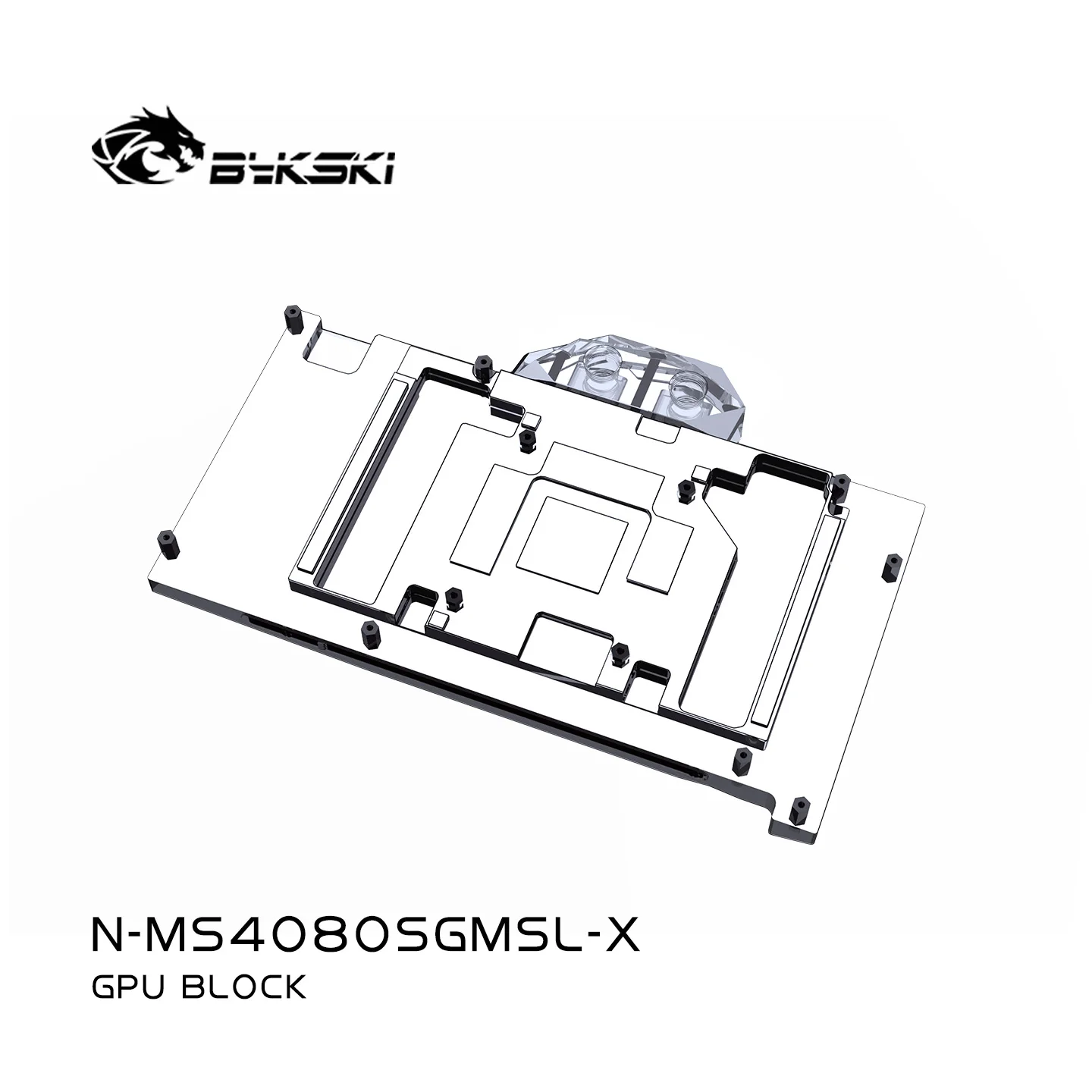 Bykski N-MS4080SGMSL-X GPU Water Block Use for MSI RTX 4080 Super GAMING X SLIM Video Card / Three-layer Structure Design