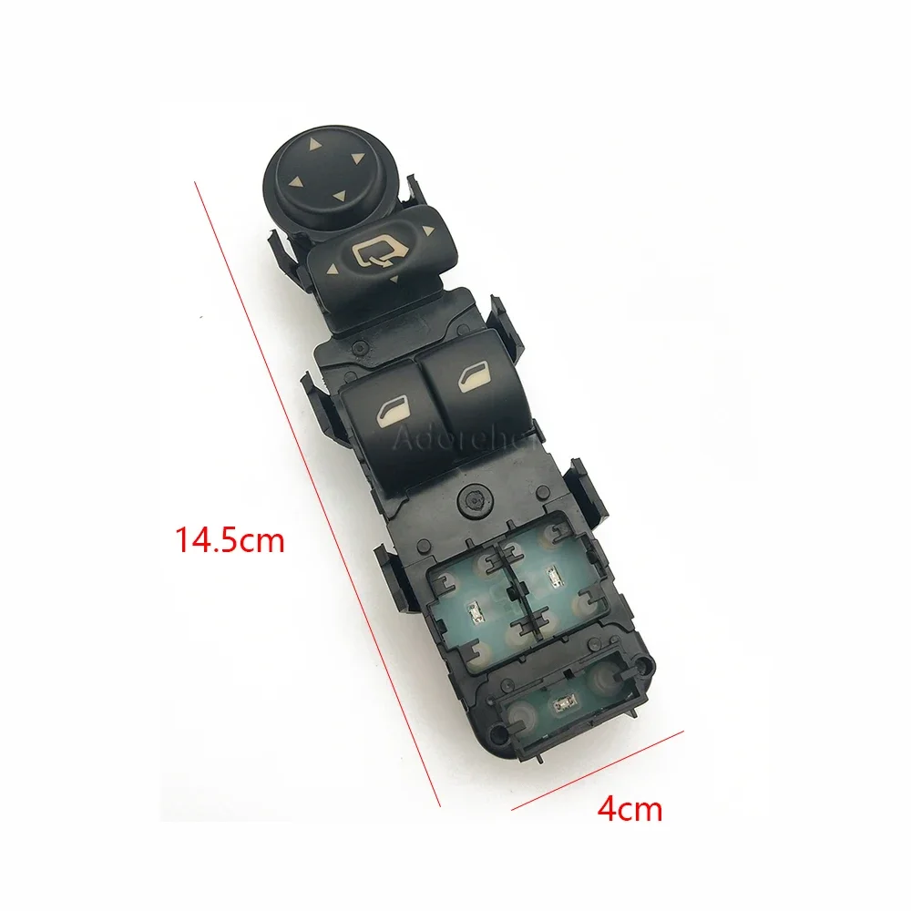 Car Black Power Window Control Switch Window Regulator Two Buttons Switch Panel Car Parts For Citroen C4 2004-2011