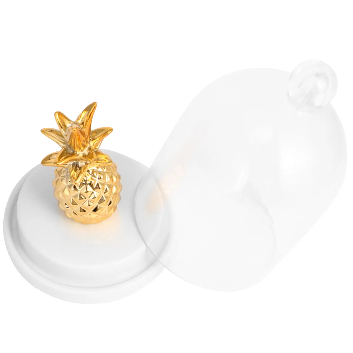 

1Pcs Pineapple Design Jewelry Organizer Ceramic Earring Stand Holder for Easy Access Display in Bedroom Bathroom Vanity