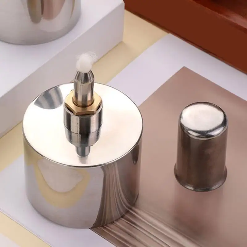 62KA アルコールランプバーナー歯科ラボランプステンレス鋼アルコールバーナー芯付き、芯レザークラフト作業加熱ツール