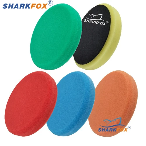Sharkfox 5 ""(125mm) /6""(150mm) almohadillas de pulido de esponja para coche para pulidor de amortiguación de coche DA/RO/GA