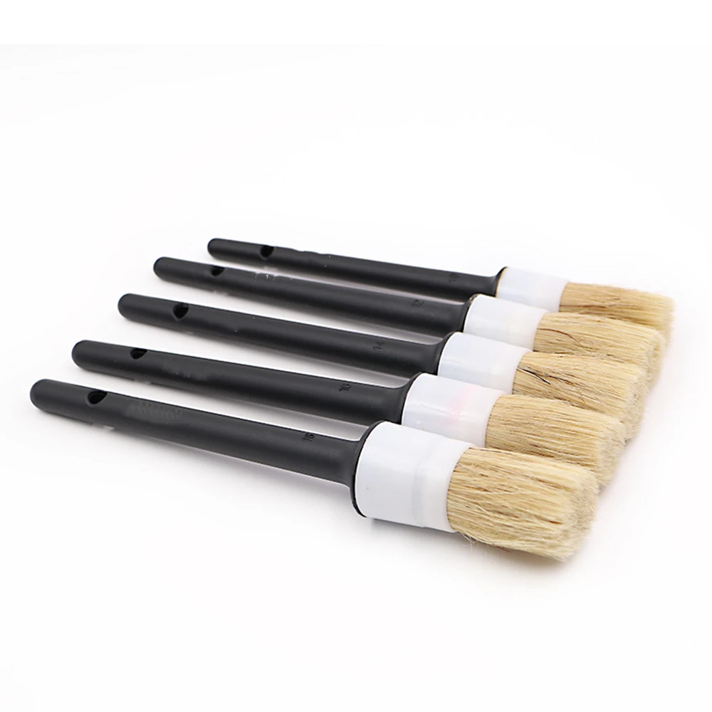 

3/5 Pcs Detail Dudes Boars Hair Ultra Soft Car Detail Brushes Perfect for Washing Emblems Wheels Interior Auto Accessories