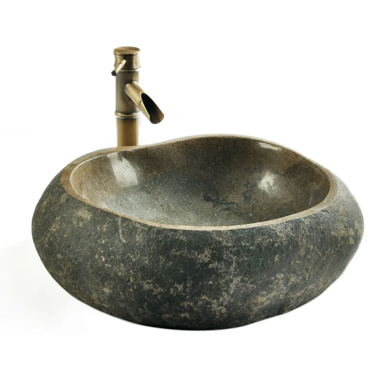 

Natural stone wash basin, table basin, pebble wash basin, bathroom, stone sink, sink