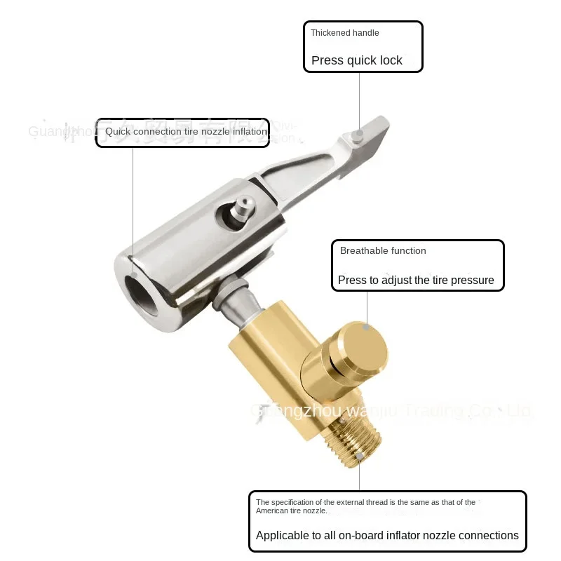 Ugello per pneumatici per Xiaomi Air Car Pump Tip valvola per pneumatici connettore per valvola di gonfiaggio accessori per adattatori a Clip